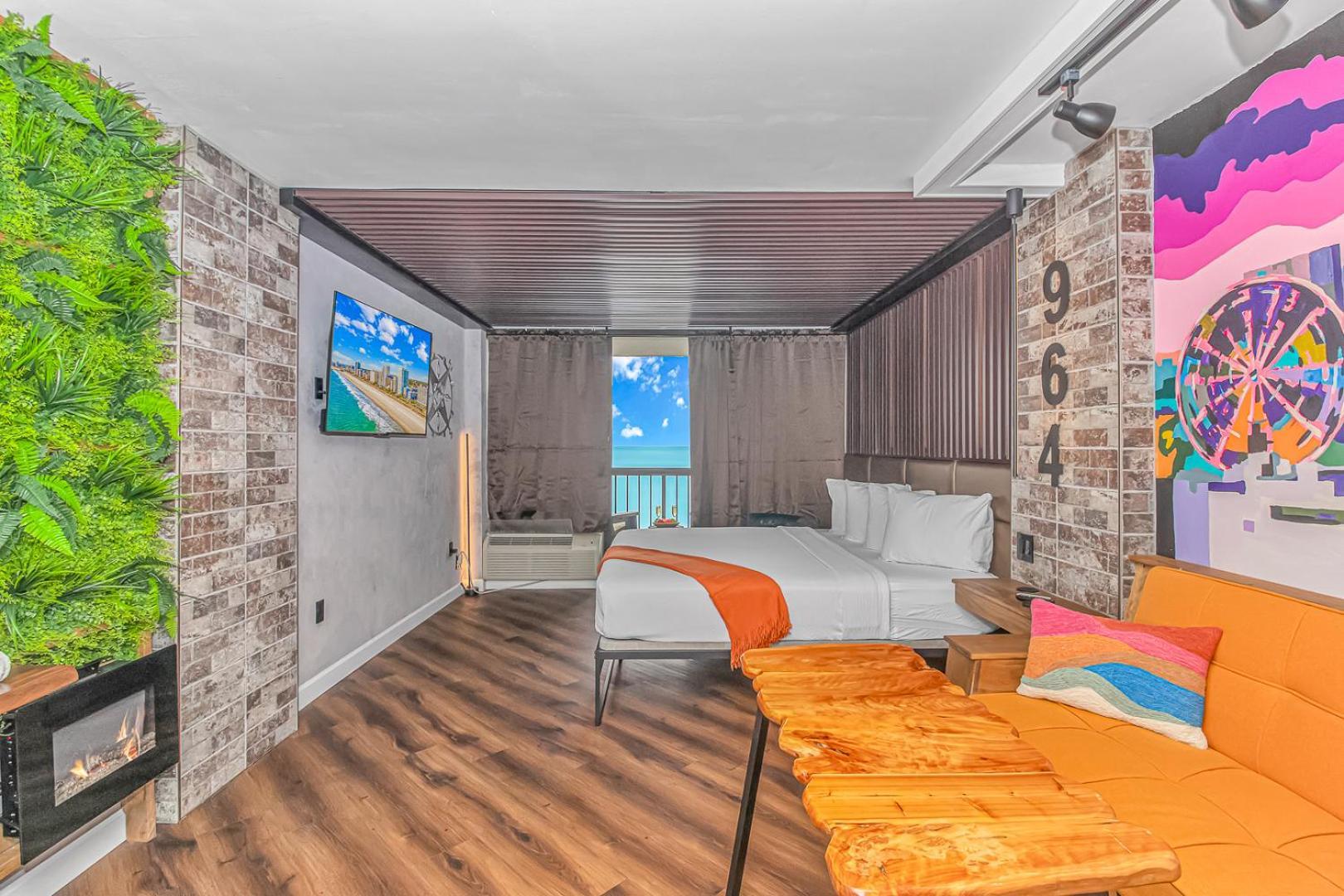 מירטל ביץ' Ocean Front Queen Suite With Panoramic Views! - Compass Cove Unit 964 מראה חיצוני תמונה